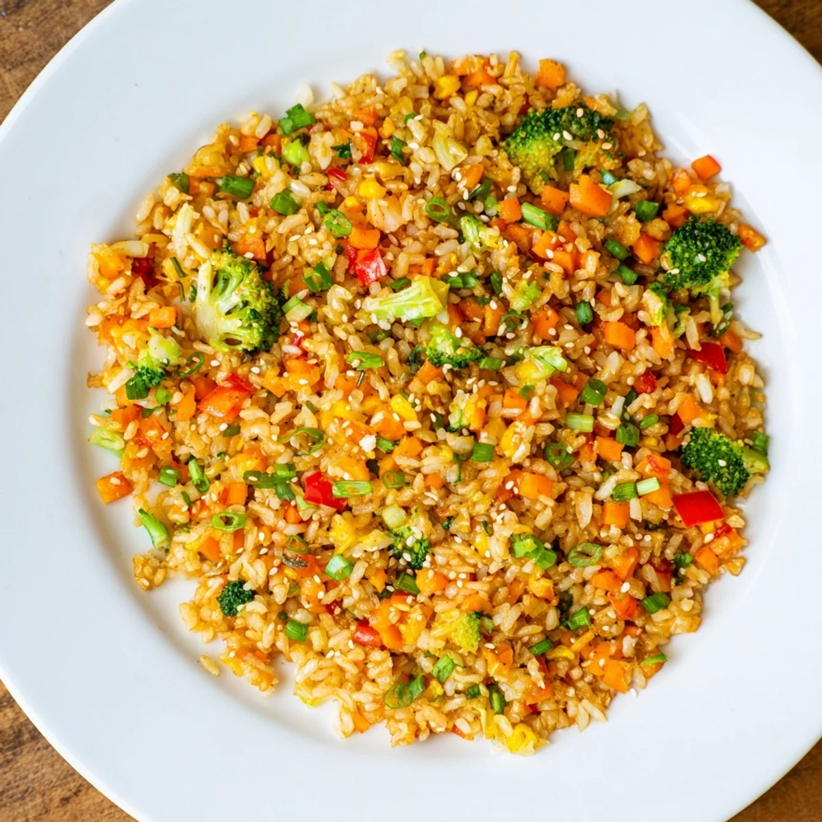 Savory and satisfying crispy vegetable fried rice bowls: a quick & easy Asian-inspired dish, ready in 35 minutes!
