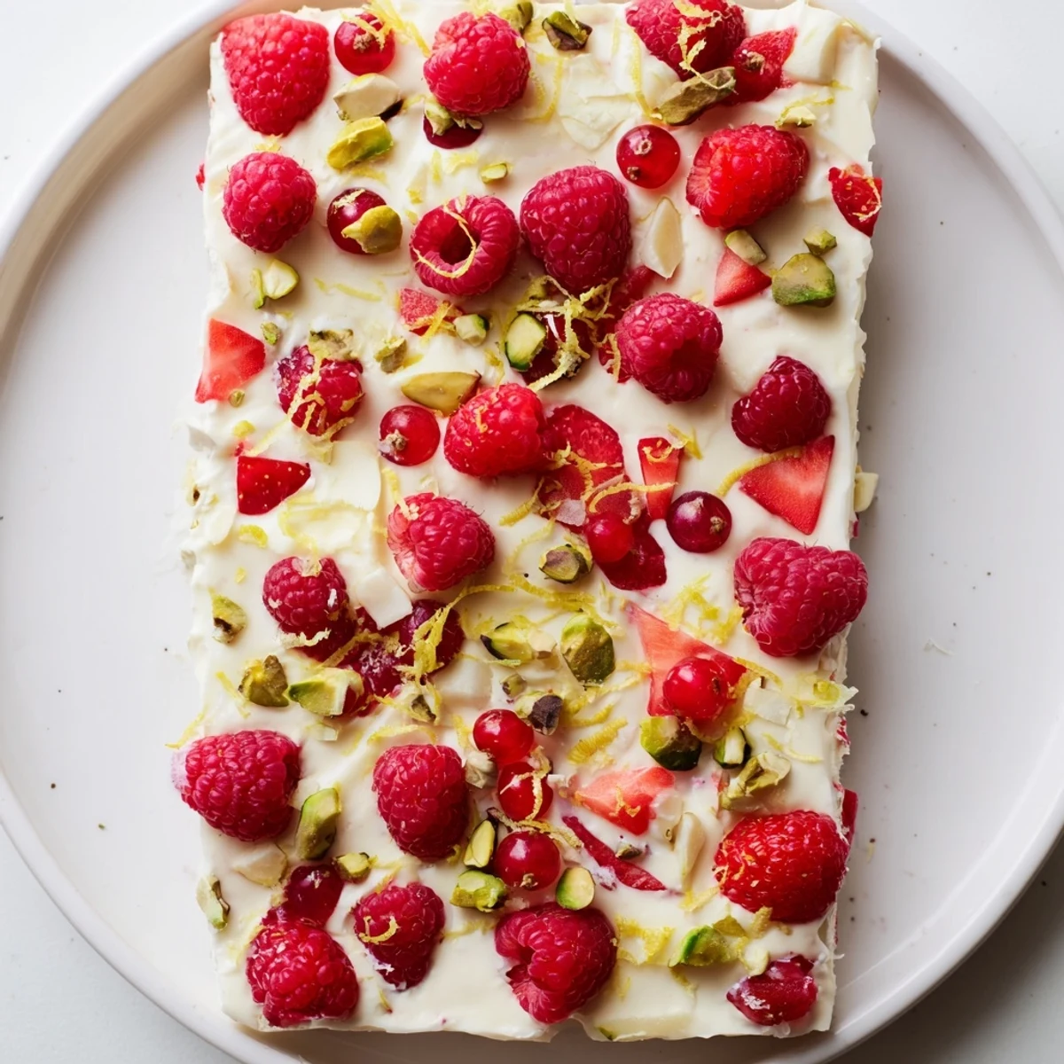 Frozen Yogurt Bark Red Berries
