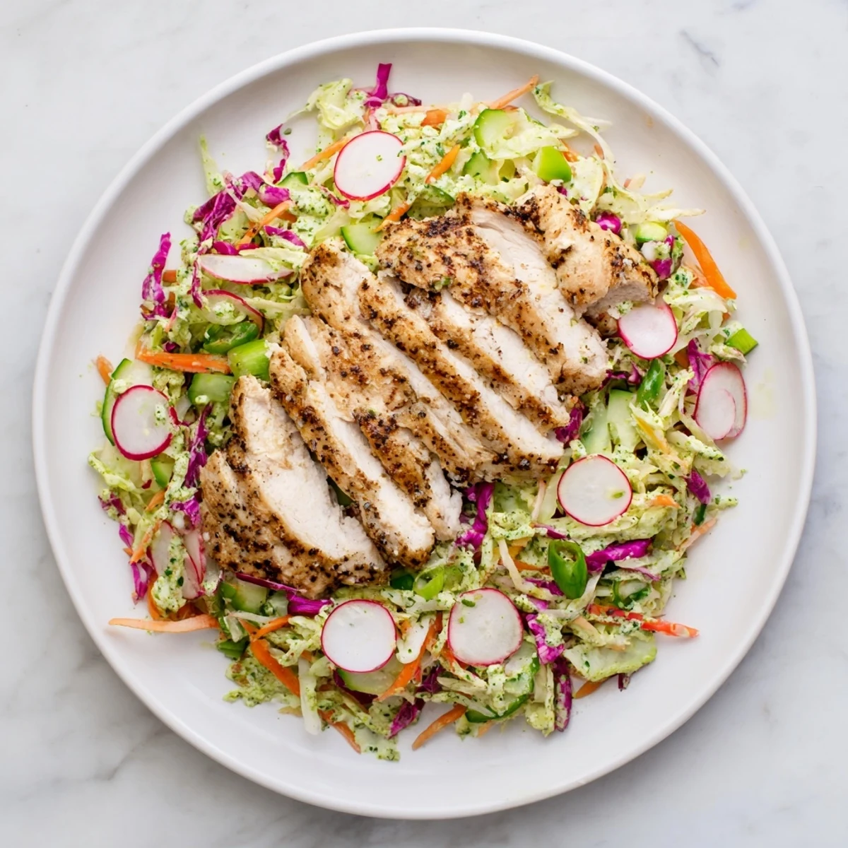 Green Goddess Cabbage Slaw