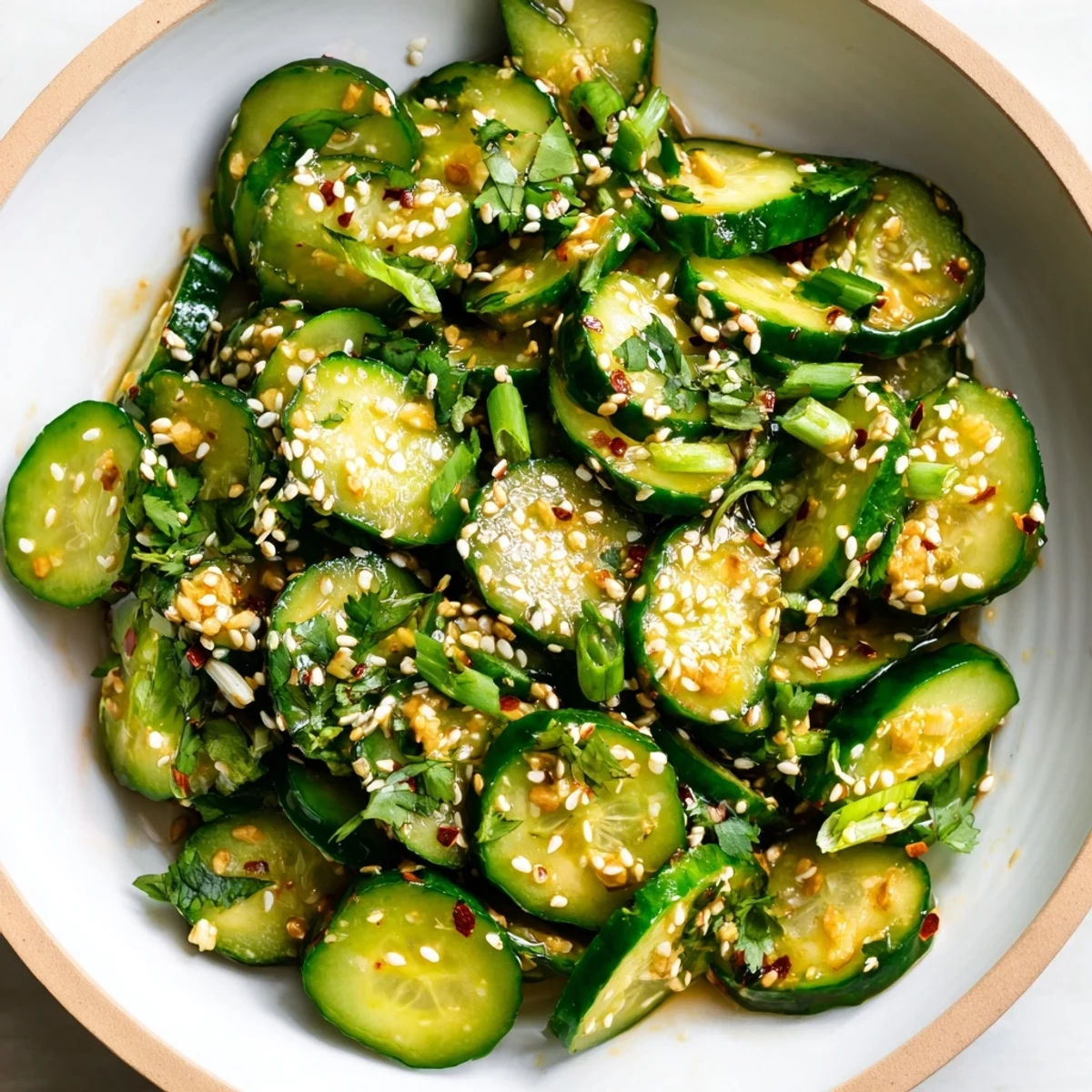 Zesty Shake Cucumber Salad