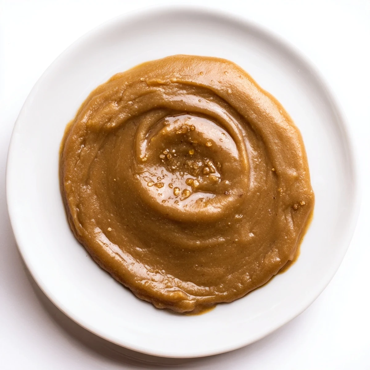 Enjoy a close-up of this delicious Emirati Al Madrooba, a smooth date and ghee paste to savor.