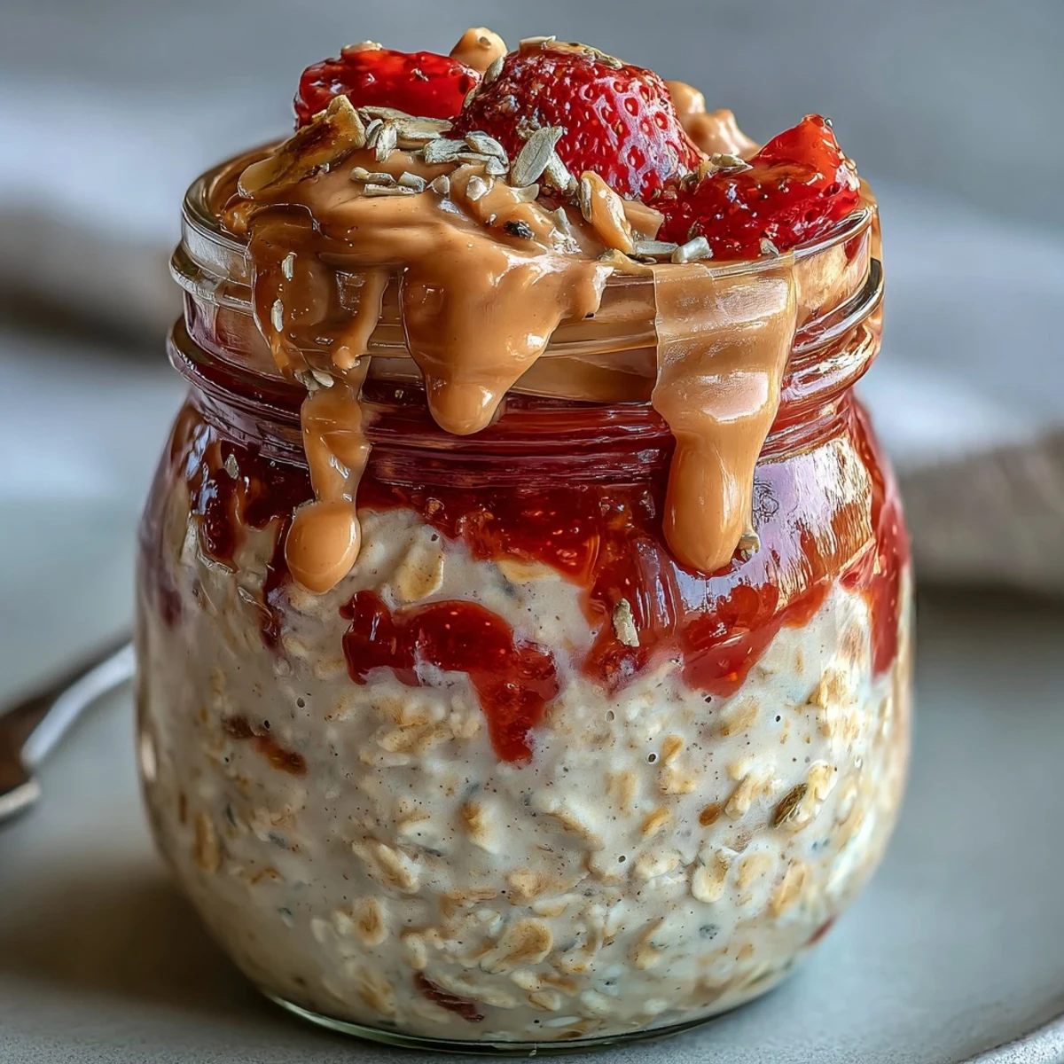 High-Protein Peanut Butter Jelly Oats