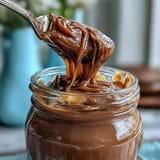 A jar of golden dandelion jelly glows beside fresh bread and wildflowers on a rustic table.