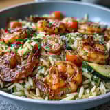 One-Pan Lemon Butter Shrimp Orzo