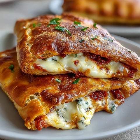 Golden-brown, baked High Protein Pizza Hot Pockets sit on a wooden cutting board, oozing melted mozzarella and zesty red sauce.