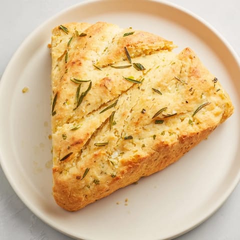 Yeast-Free Garlic Rosemary Bannock