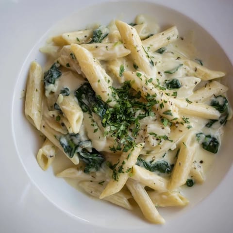 Creamy Spinach Pasta Casserole