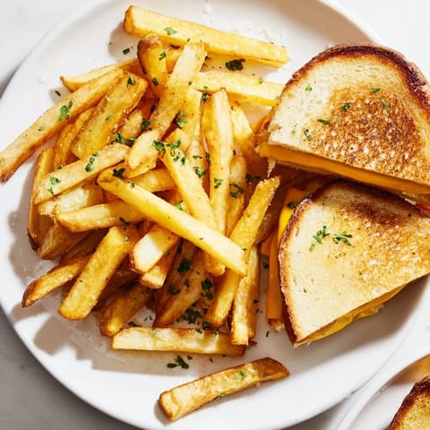 Beef Tallow Fries Grilled Cheese