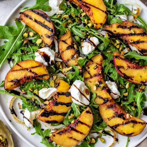 Grilled Peach Summer Salad