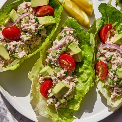 Tuna Salad Lettuce Wraps