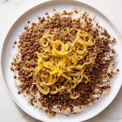 Lebanese Lentils Rice Onions