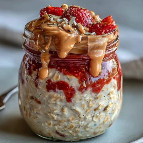 High-Protein Peanut Butter Jelly Oats