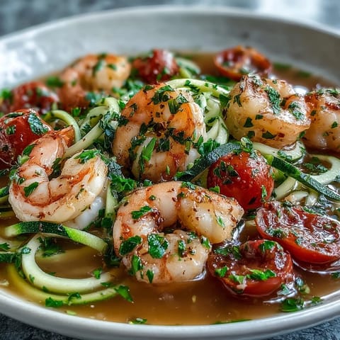 15-Minute Zucchini Shrimp Bowl