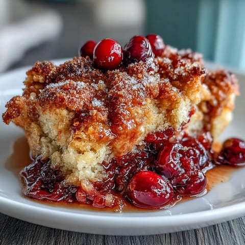Crispy Cranberry Cobbler