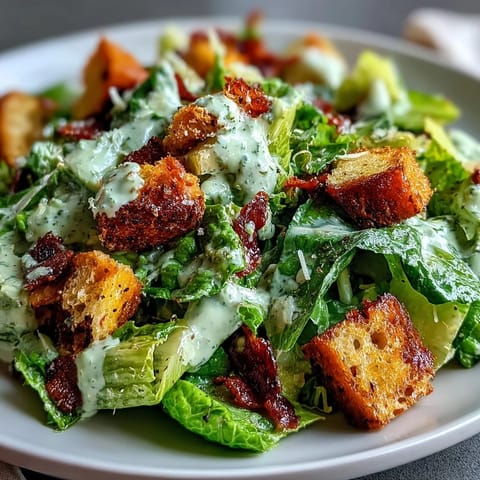 Celery Caesar with Croutons