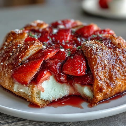 Fresh Strawberry Frangipane Galette