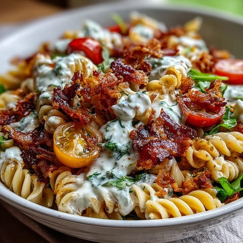 BLT Pasta Salad Bacon Avocado
