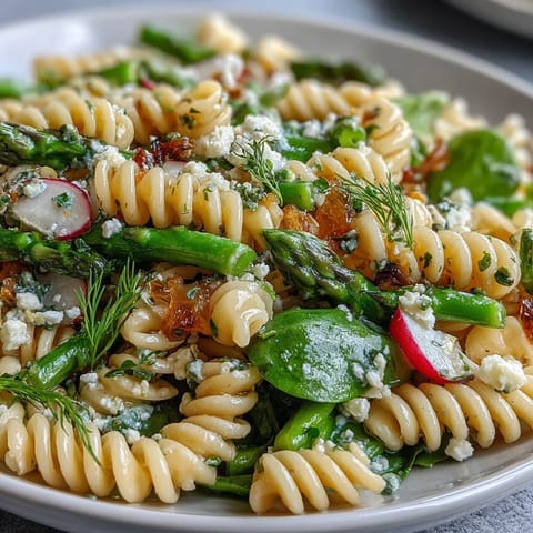 Spring Pasta Lemon Radishes