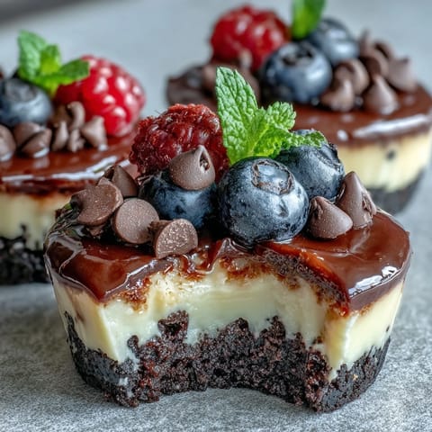 Decadent mini cheesecake bites with Oreo crust, perfect for a sweet treat.