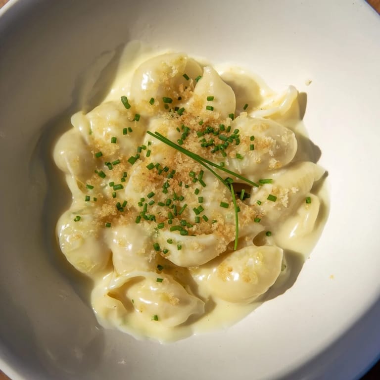 Velvety cheese coats tender macaroni in this Golden Comfort Food: Creamy Stove-Top Mac and Cheese close-up.