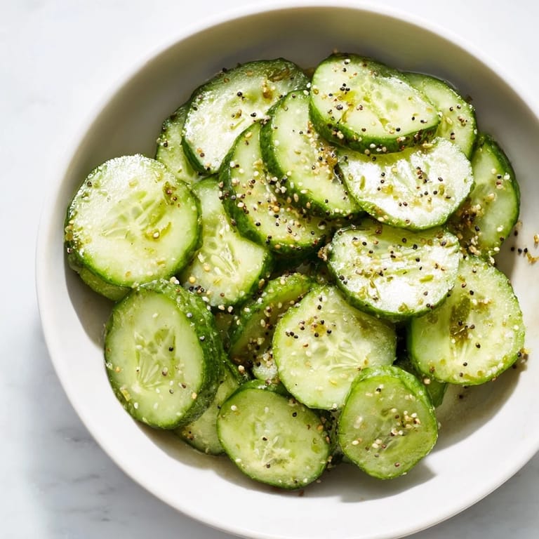 Vibrant image of a Cucumber Shaker, glistening with seasoning, a perfect low-carb, quick American snack.