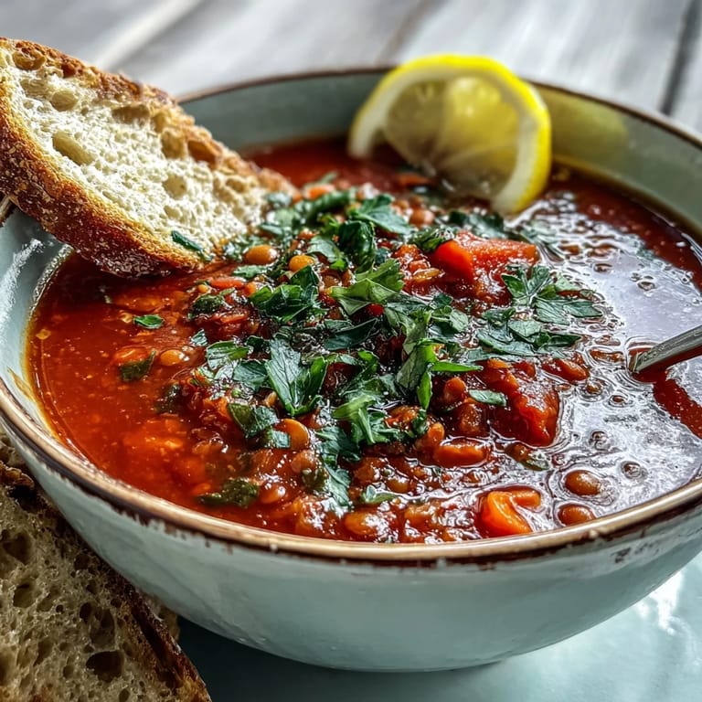 Diced carrots and celery add texture to this hearty, protein-packed vegan dinner ready to serve.