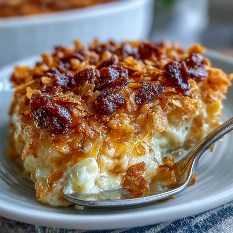 Cornflake Cheddar Hash Brown Bake