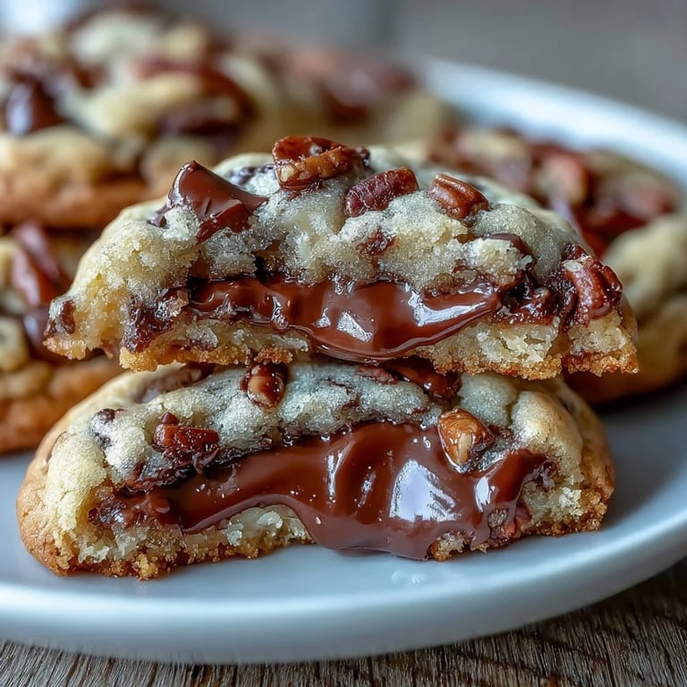 Freshly baked Irish cream chocolate chip cookies cooling on a wire rack, their centers soft and studded with gooey chocolate.
