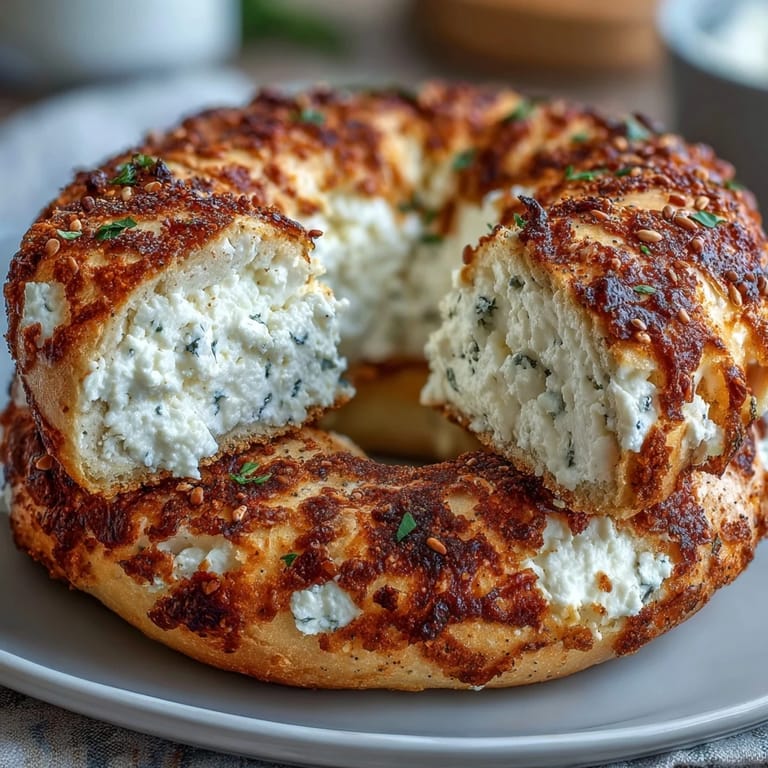 Easy homemade cottage cheese bagels with everything bagel seasoning, offering a protein-packed twist on a classic favorite.