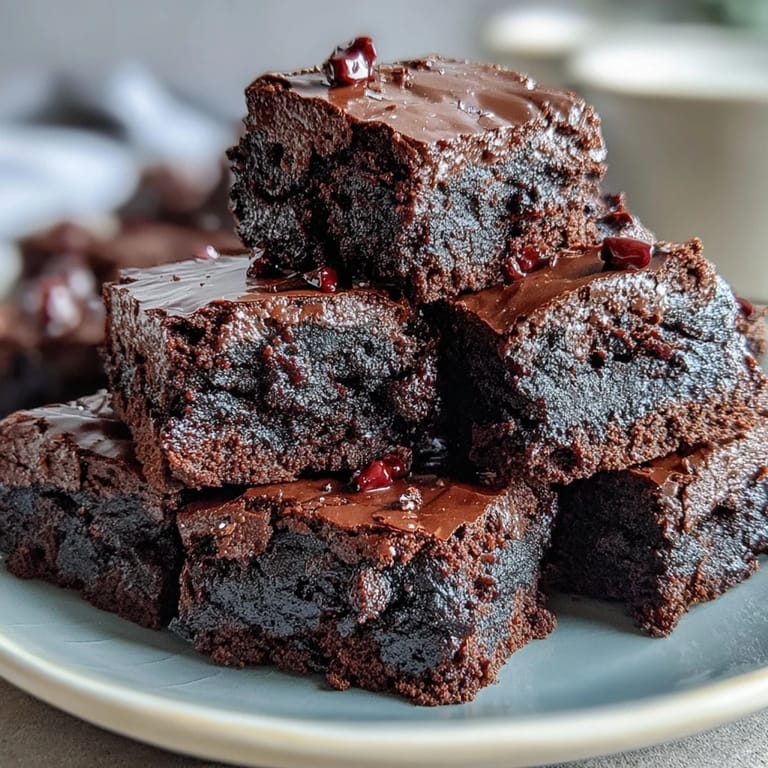 Chewy sourdough brownies featuring bittersweet, milk, and semi-sweet chocolate for a deep, tangy chocolate experience.