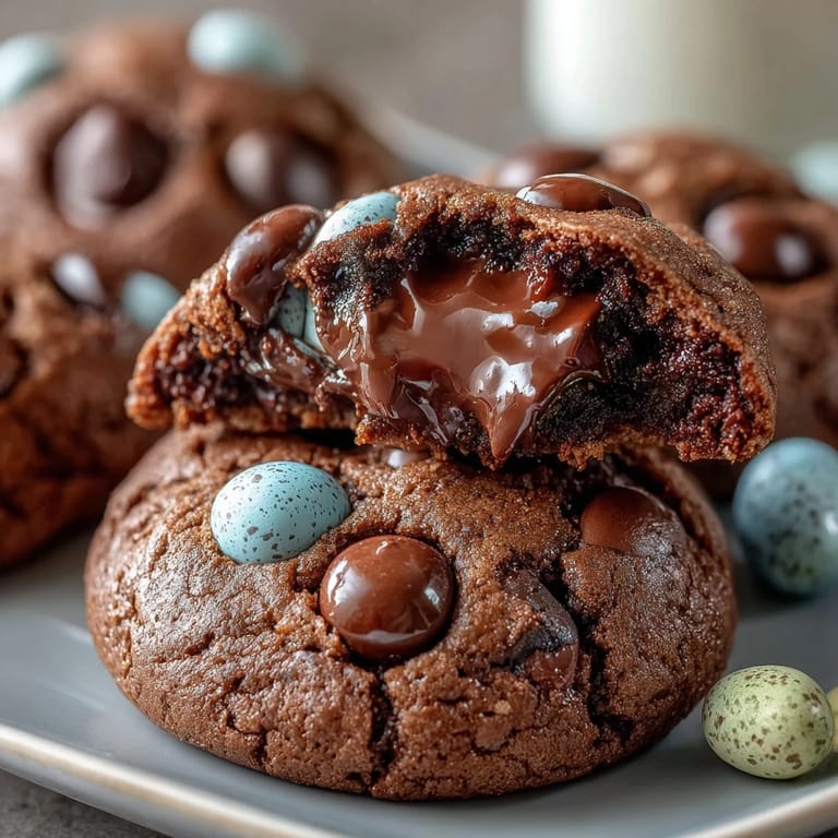 Chewy chocolate chip cookies loaded with crunchy Cadbury Mini Eggs, ideal for festive Easter treats.  