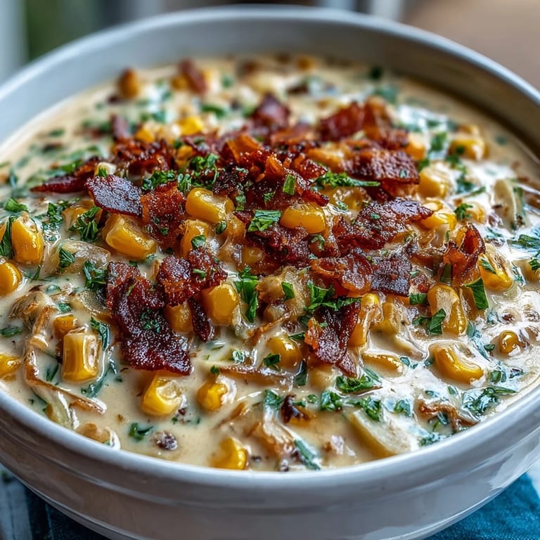Warm and comforting cabbage corn chowder packed with sweet corn, cabbage, and savory bacon.