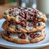 A tray of Irish cream chocolate chip cookies with golden edges and melty chocolate chunks, perfect for St. Patrick's Day celebrations.